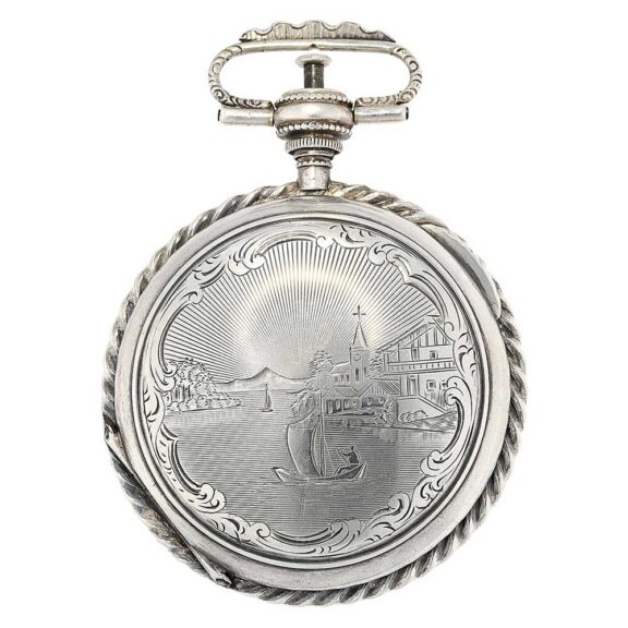Austrian repeating watch with fine enamel painting Circa 1816 Austrian repeating watch with fine enamel painting Circa 1816