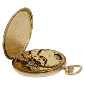 Swiss unusual 18 carat gold marksman watch Circa 1924