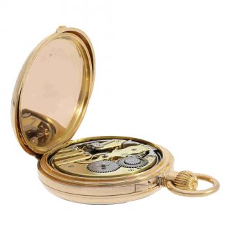 Swiss 18 carat gold pocket watch with quarter repeater Circa 1870