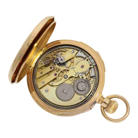 Swiss 18 carat gold pocket watch with quarter repeater Circa 1870 Swiss 18 carat gold pocket watch with quarter repeater Circa 1870