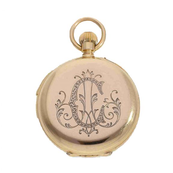 Swiss 18 carat gold pocket watch with quarter repeater Circa 1870 Swiss 18 carat gold pocket watch with quarter repeater Circa 1870