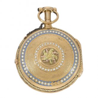 French enamel verge watch repeater “à toc et à tact” Circa 1760