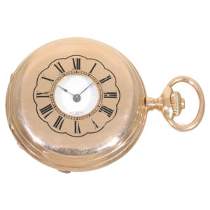 German 14 carat gold 1st quality pocket chronometer Circa 1889