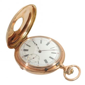 German 14 carat gold 1st quality pocket chronometer Circa 1889