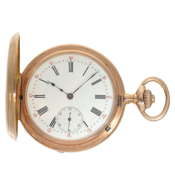 German 14 carat gold 1st quality pocket chronometer Circa 1889 German 14 carat gold 1st quality pocket chronometer Circa 1889