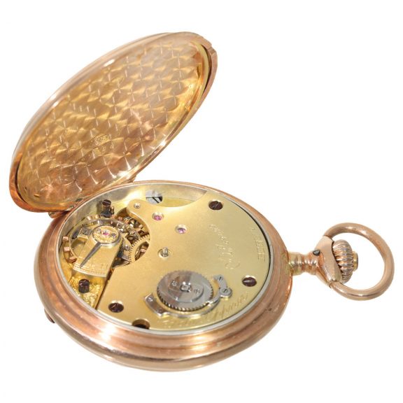 German 14 carat gold 1st quality pocket chronometer Circa 1889 German 14 carat gold 1st quality pocket chronometer Circa 1889