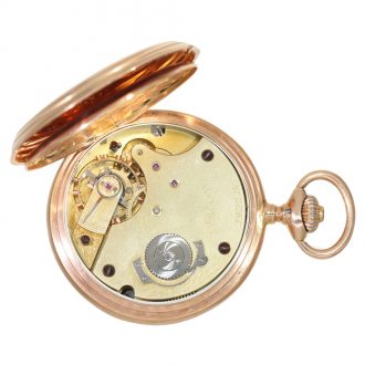 German 14 carat gold 1st quality pocket chronometer Circa 1889
