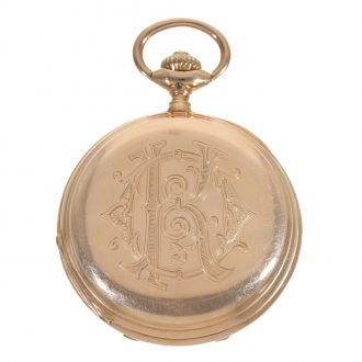 German 14 carat gold 1st quality pocket chronometer Circa 1889