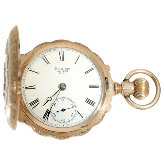 American 14 carat multi coloured gold pocket watch Circa 1889