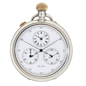 English rare observatory watch with chronograph Circa 1890