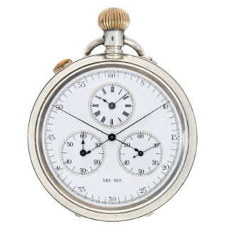 English rare observatory watch with chronograph Circa 1890
