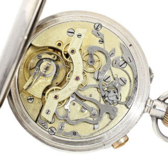 English rare observatory watch with chronograph Circa 1890