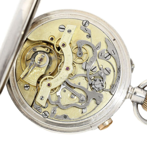 English rare observatory watch with chronograph Circa 1890 English rare observatory watch with chronograph Circa 1890