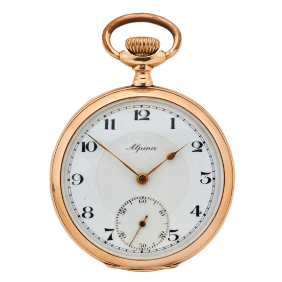 Swiss 14 carat gold open faced lever watch Circa 1920 Swiss 14 carat gold open faced lever watch Circa 1920