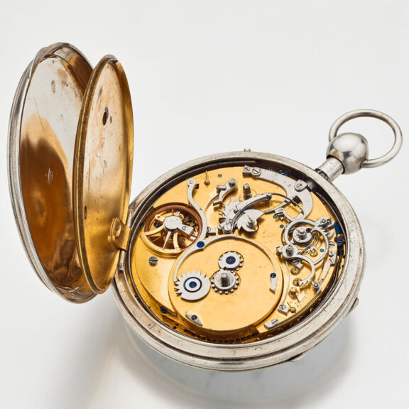 French silver quarter repeating music watch Circa 1820 French silver quarter repeating music watch Circa 1820