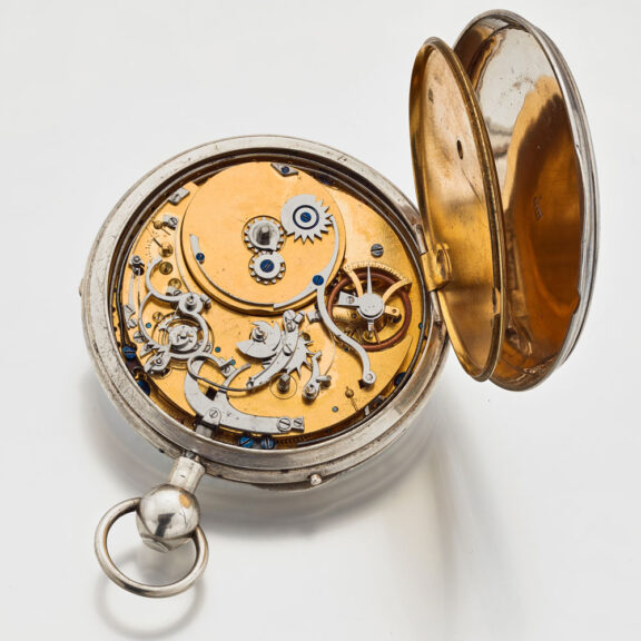 French silver quarter repeating music watch Circa 1820 French silver quarter repeating music watch Circa 1820