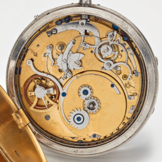 French silver quarter repeating music watch Circa 1820 French silver quarter repeating music watch Circa 1820