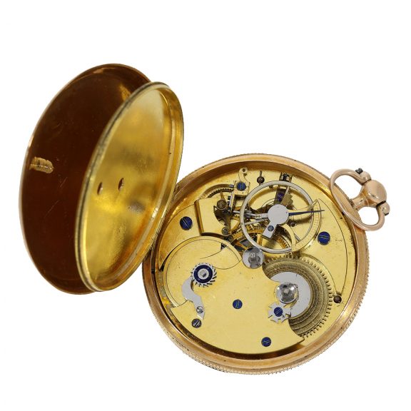 Technically highly interesting 18 Carat pink gold lépine Circa 1800 Technically highly interesting 18 Carat pink gold lépine Circa 1800