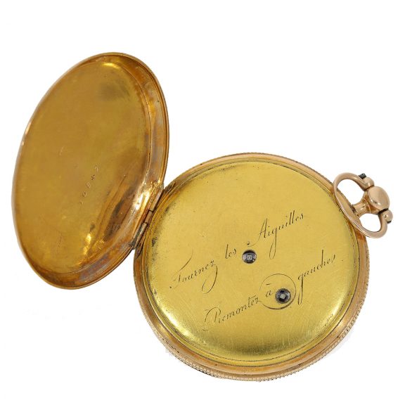 Technically highly interesting 18 Carat pink gold lépine Circa 1800 Technically highly interesting 18 Carat pink gold lépine Circa 1800