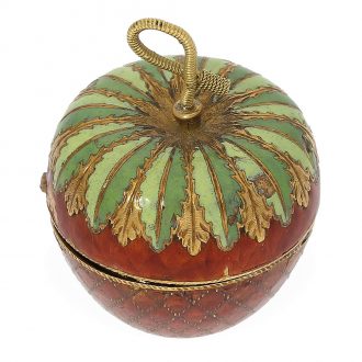 Swiss gold and enamel strawberry form pendant watch Circa 1810