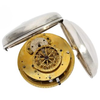 Rare silver verge with French Revolutionary calendar Circa 1790