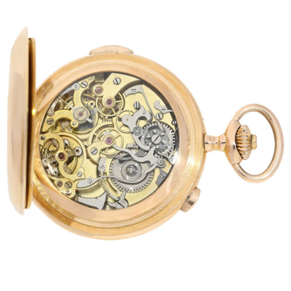 Swiss fine repeating pocket watch with chronograph Circa 1900 Swiss fine repeating pocket watch with chronograph Circa 1900