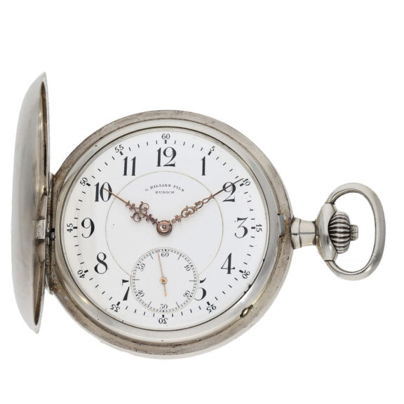 German full hunting case pocket watch made of 900 silver Circa 1903
