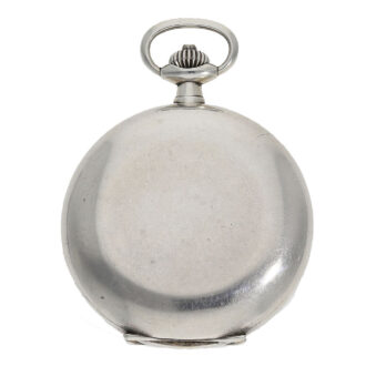 Plain silver full hunter case