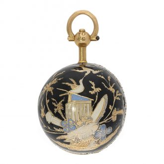 Swiss 18 Carat gold form watch Boule de Genève Circa 1810