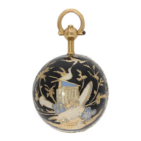 Swiss 18 Carat gold form watch Boule de Genève Circa 1810