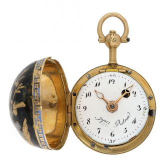 Swiss 18 Carat gold form watch Boule de Genève Circa 1810