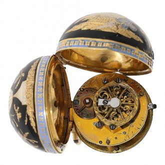 Swiss 18 Carat gold form watch Boule de Genève Circa 1810
