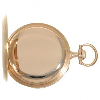 German 14 carat gold pocket watch with chain and box Circa 1915