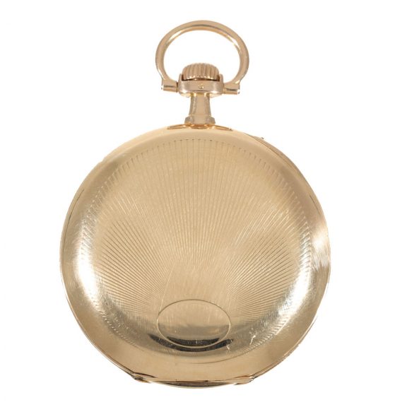 German 14 carat gold pocket watch with chain and box Circa 1915 German 14 carat gold pocket watch with chain and box Circa 1915