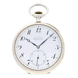 A swiss silver keyless wind open face pocket watch Circa 1918 A swiss silver keyless wind open face pocket watch Circa 1918
