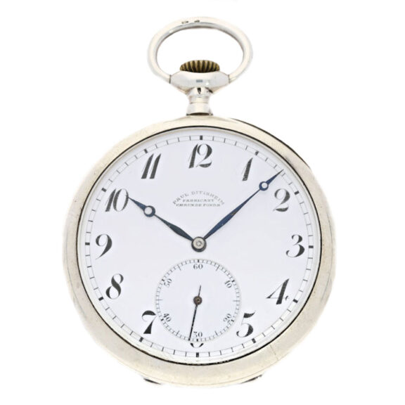 A swiss silver keyless wind open face pocket watch Circa 1918 A swiss silver keyless wind open face pocket watch Circa 1918