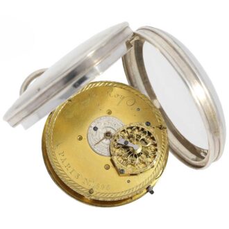 French big verge pocket watch with four time zones Circa 1780