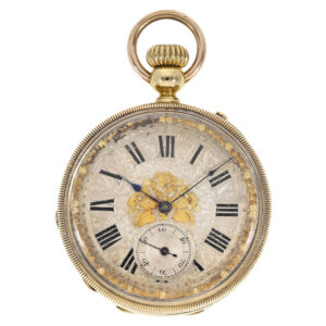 An early 18 Carat gold Swiss anker chronometer Circa 1860