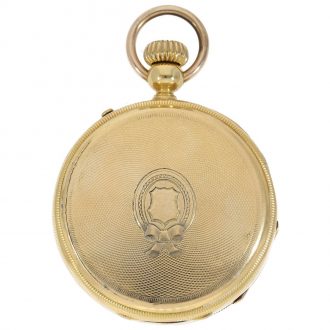 An early 18 Carat gold Swiss anker chronometer Circa 1860