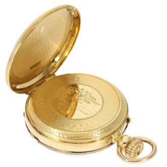 An early 18 Carat gold Swiss anker chronometer Circa 1860