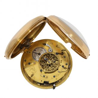 French 18 carat gold verge watch with repeater Circa 1800 French 18 carat gold verge watch with repeater Circa 1800