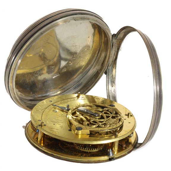 Swedish silver verge watch with royal crown Circa 1771 Swedish silver verge watch with royal crown Circa 1771