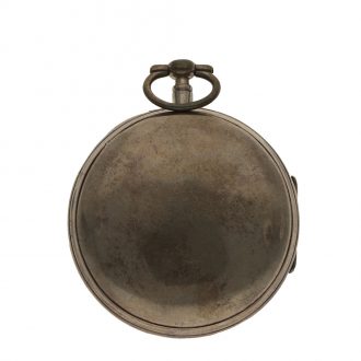 Swedish silver verge watch with royal crown Circa 1771