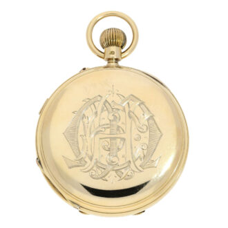 English deck watch with stoppable center seconds Circa 1906