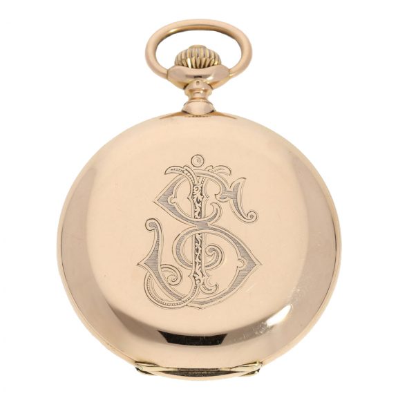 Swiss heavy pink gold hunting case watch Swiss heavy pink gold hunting case watch Circa1912