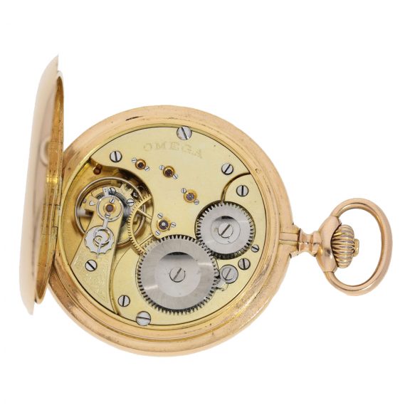 Swiss heavy pink gold hunting case watch Circa1912 Swiss heavy pink gold hunting case watch Circa1912