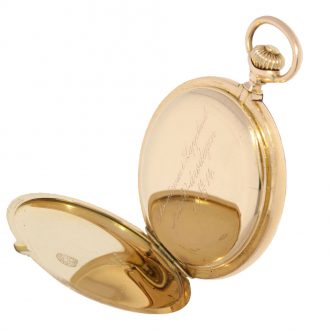 Swiss heavy pink gold hunting case watch Circa1912 Swiss heavy pink gold hunting case watch Circa1912