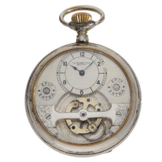 Swiss “mobiles” tourbillon in metal housing with anchor escapement Circa 1910