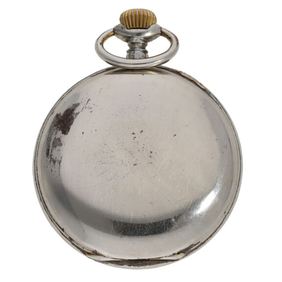 This watch features a plain open faced metal case that is both durable and stylish This watch features a plain open faced metal case that is both durable and stylish