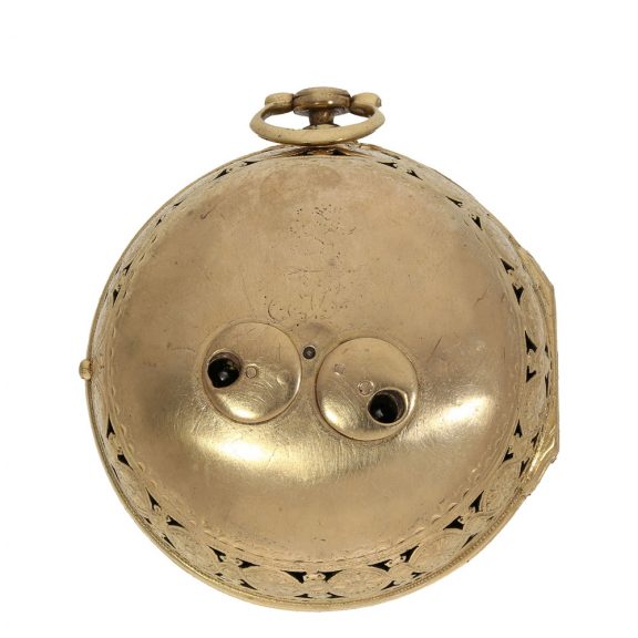 Early English gilt verge watch with hour self strike Circa 1720 Early English gilt verge watch with hour self strike Circa 1720